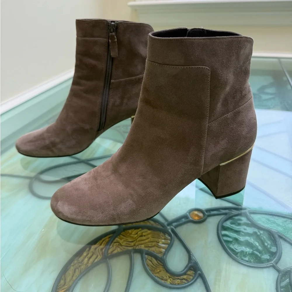 Cole Haan Arden Grand Bootie in Morel Suede Size 9.5B